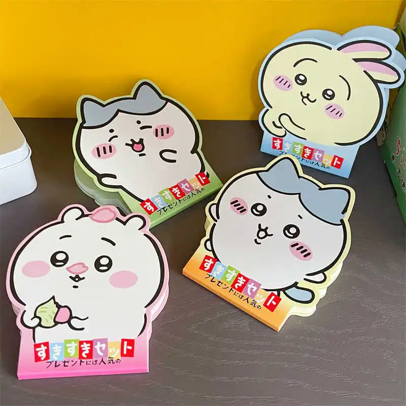 Cartoon Cute Chiikawa Scratch Pad Student Portable Notebook Usagi Hachiware No Stickiness Sticky Notes Hand Ledger Gift Toys