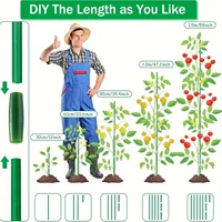 Versatile Plant Support Set Garden 40 Pieces Caps Clips Stake Kit Indoor Outdoor Gardening Healthy Growth Plant Support System 2