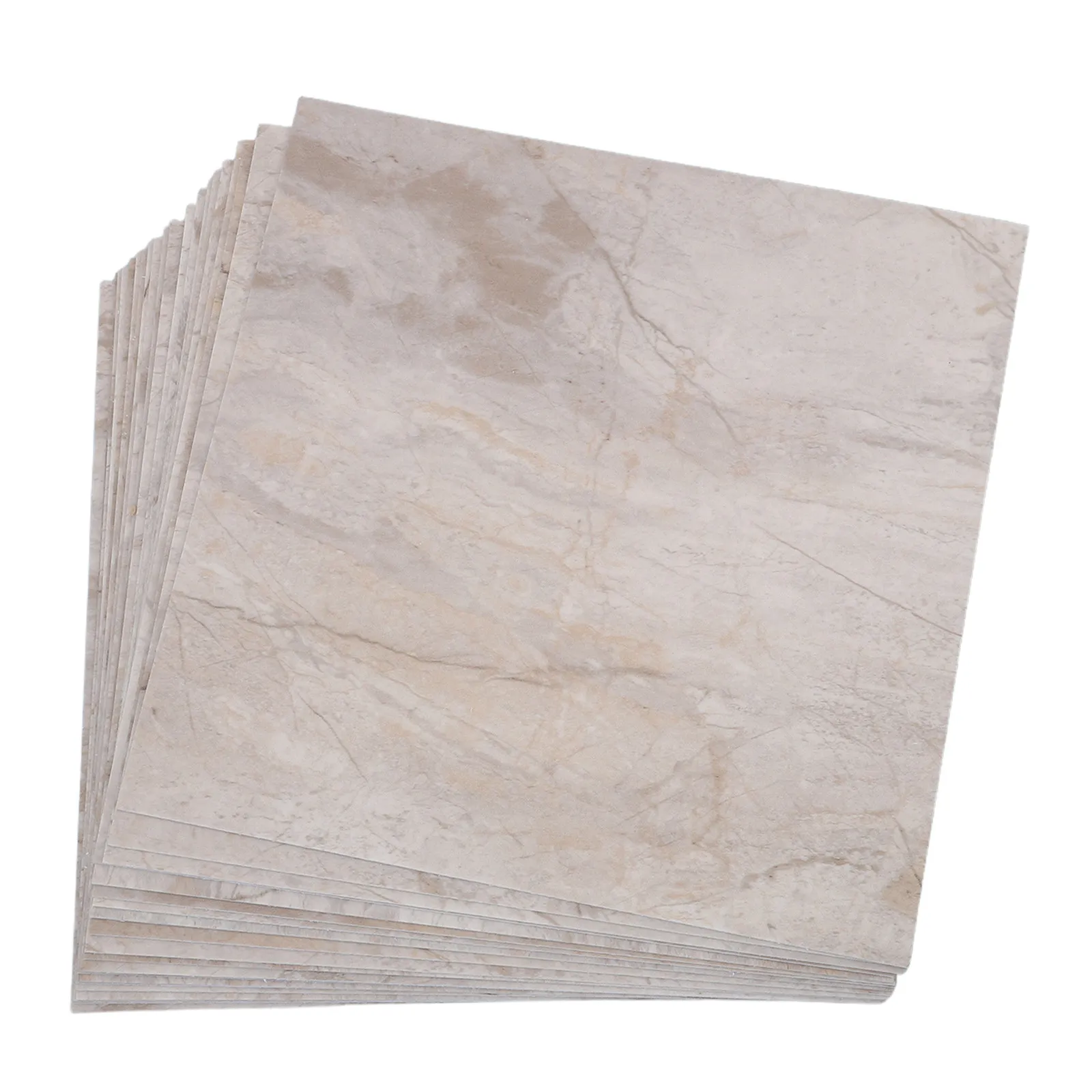 

20Pcs Waterproof Marble Pattern Floor Stickers Peel and Stick Thick PVC Flooring Tiles for Bathroom Kitchen Home Renter Friendly