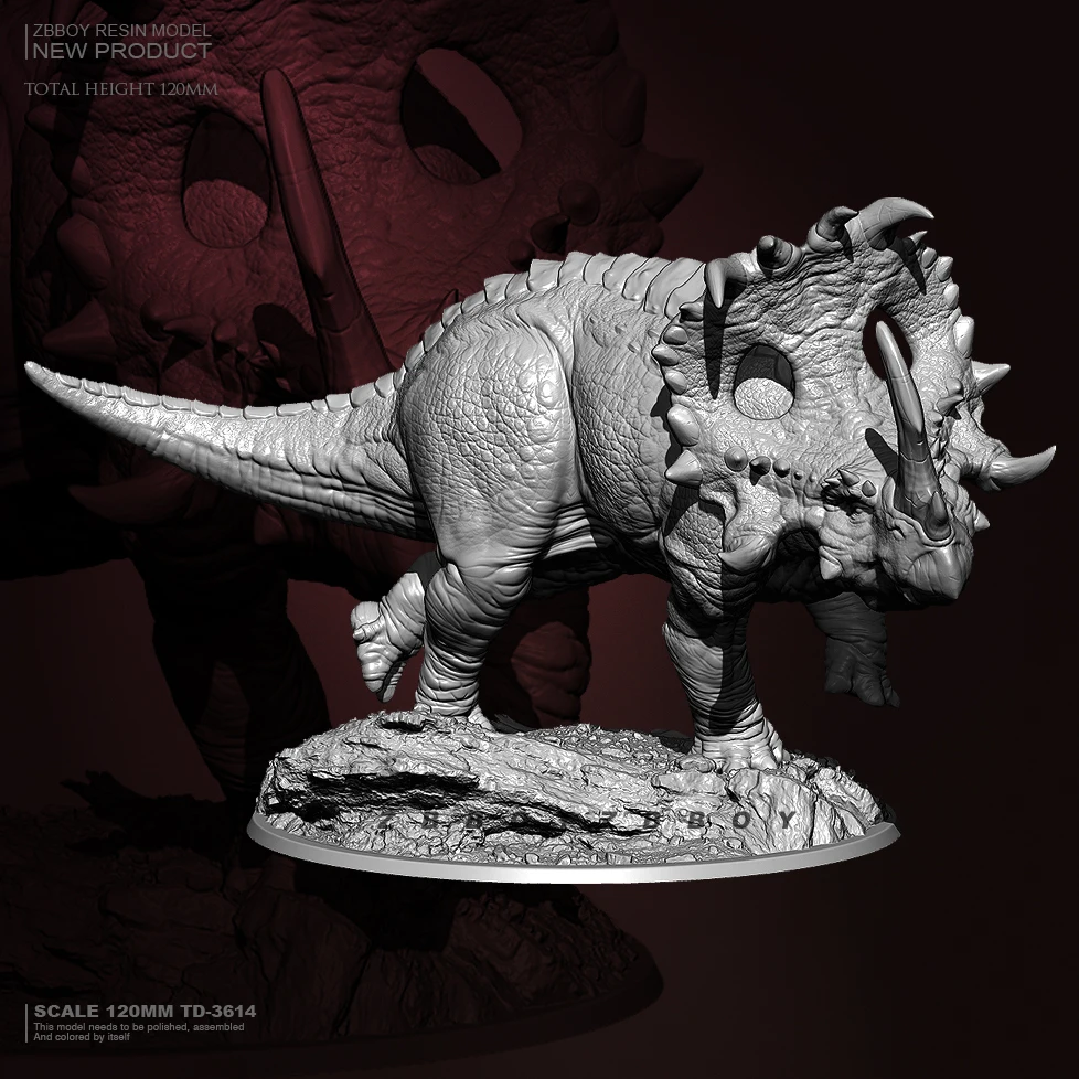 90MM Resin figure model kits DIY toy Dinosaur self-assembled TD-3614