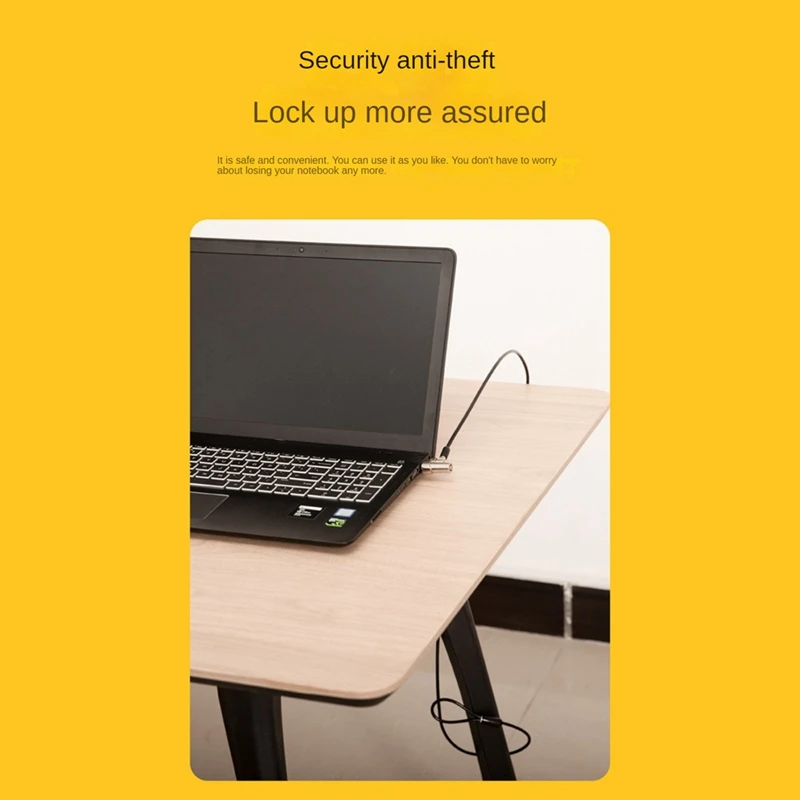 قفل كمبيوتر ، مناسب لجهاز الكمبيوتر المحمول 6 ، x ، مفتاح أمان ، فتحة قفل نانو لأجهزة الكمبيوتر المحمول hp