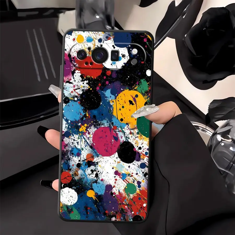 Funda Phone Cover Case for Google Pixel 10A 10 9 Pro XL 6a 7a 9a 8a 6 7 8 Pro Abstract Paint Splatter view 3