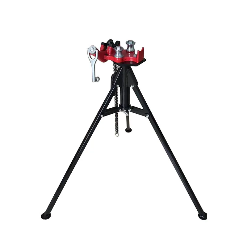 

Bracket chain vice pipe tripod bracket bench vice pipe bracket chain vice sleeve wire roller groove pipe cutting machine