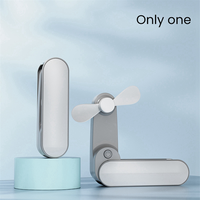 fan Portable Handheld Fan Mini Silent Usb Charging Desktop Folding Fan Small and Simple Fan (White)