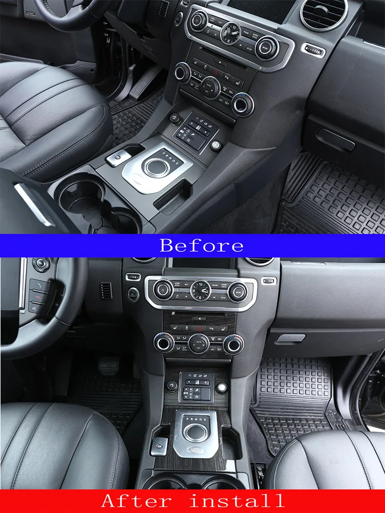 For Land Rover Discovery 4 LR4 2010-2016 ABS Car Center Console Gear Shift Frame Decoration Cover Trim Car Accessories