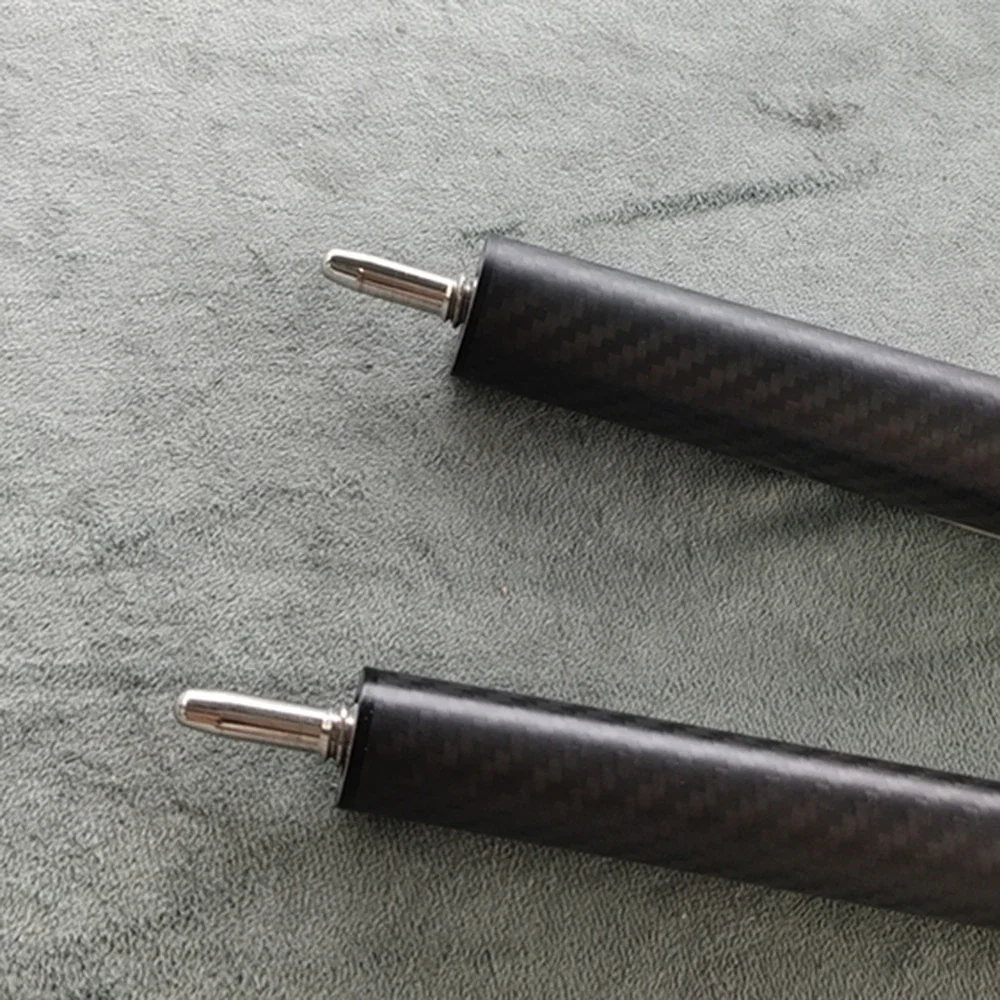 Carbon Fiber 2pcs Butt Of Billiard Pool Cue Uniloc Customized For Punch & Jump Cue Snooker 3/4 Split Cue Black Pool Cue Butt