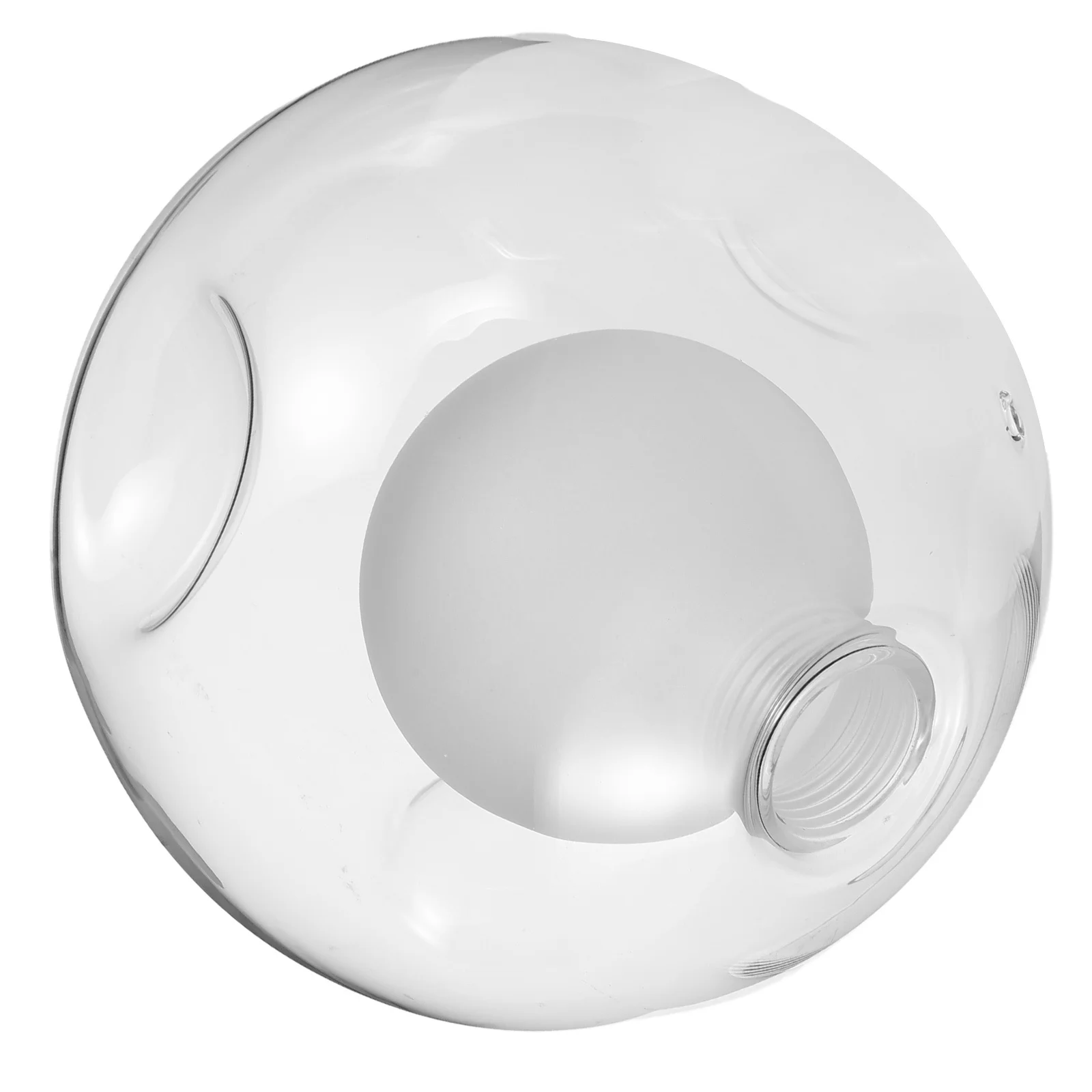 

Double Layer Glass Globe Lampshade Clear Triple Recessed Sphere Modern G9 Bulb Replacement Dome Cover Lighting Fixture