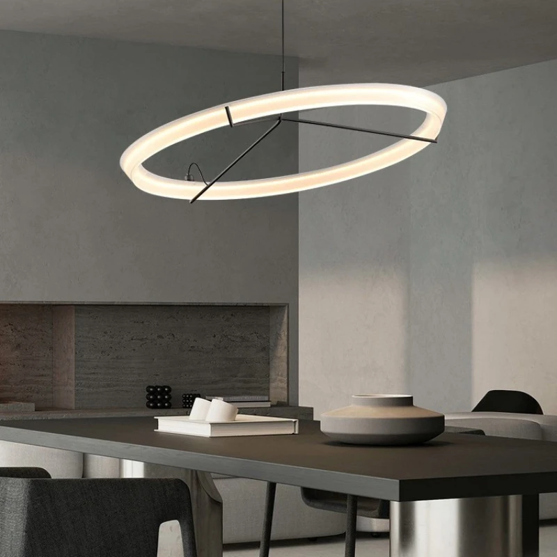 

Spain Vibia simple restaurant chandelier Nordic art ring designer