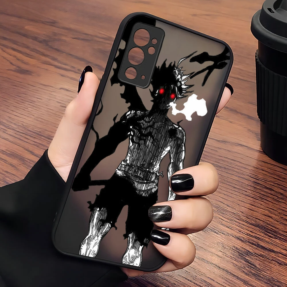 Black Clover Anime Phone Case For Samsung S24 S23 S22 S21 S20 S10 FE Note20 Note10 Plus Ultra Lite 5G Matte Transparent Cover