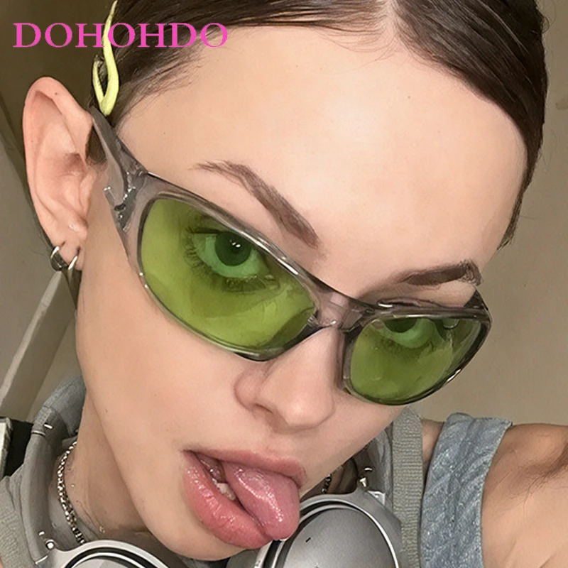 

New Trendy Y2K Punk Women's Sunglasses 2025 Luxury Design Candy Colors Men Sunglass Outdoor Sports Cycling Eyewear Unisex UV400