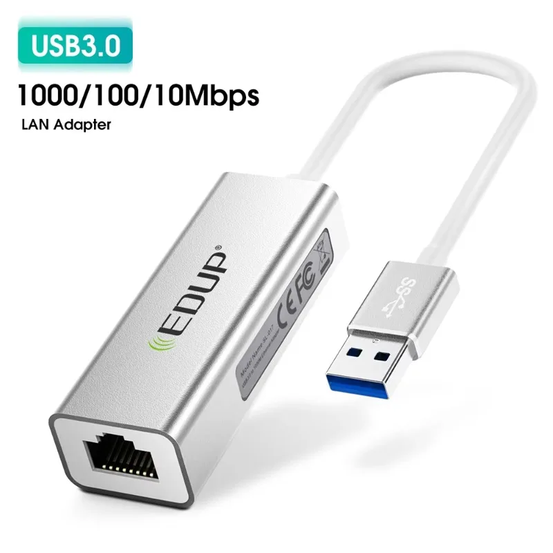 

EDUP 10/100/1000 Converter 3.0 LAN to RJ45 Converter USB Ethernet Adapter
