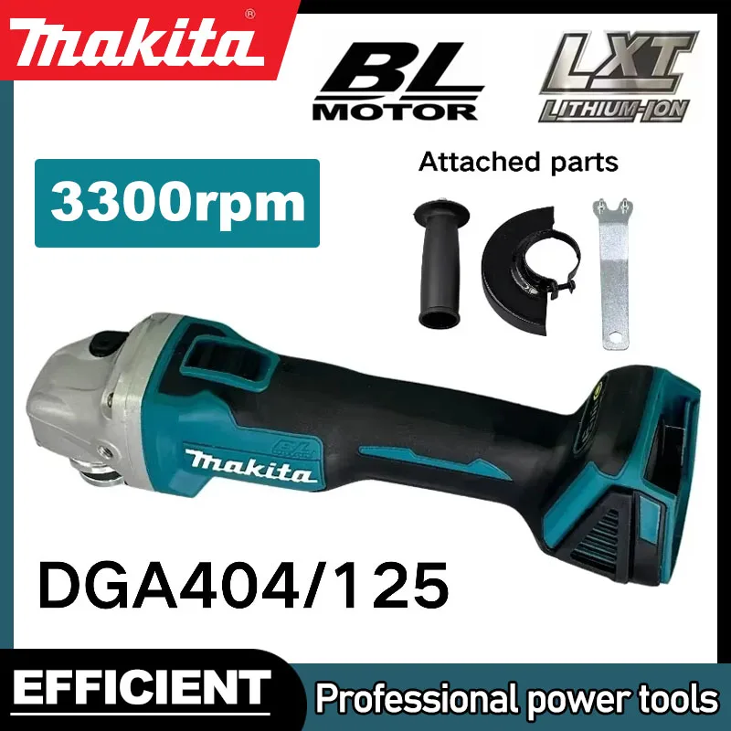 

Makita 18V DGA404 125/100mm Brushless Lithium Electric Angle Grinder Rechargeable Cutting Machine High Power Polishing Machine