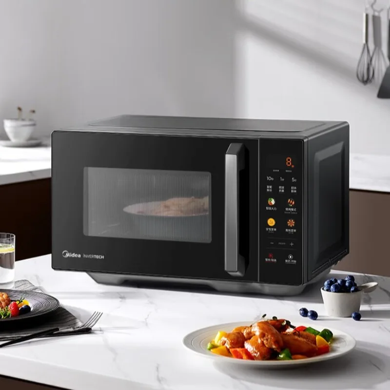 Midea Microwave Oven and Grill Combination, Flatbed Design, Convection Heating, 23L Capacity, Inverter Technology