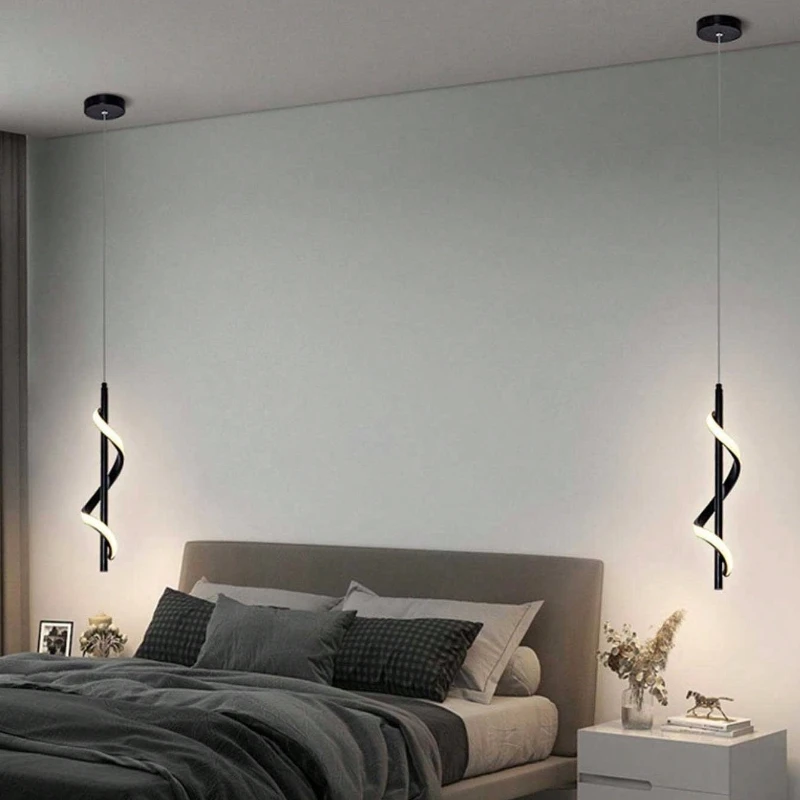 

Bedroom Chandelier Modern, Minimalist and Creative Bedside Wall Lamp Nordic Style Master Bedroom Wall Lamp Chandelier
