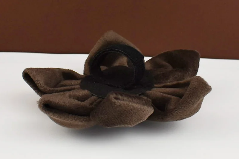 Dunkelbraunes Samt-Hundehalsband und Leinen-Set für Hunde, individuell graviertes Namensschild, Heimtierbedarf, Hundeleine, Samt11 – Detail 14