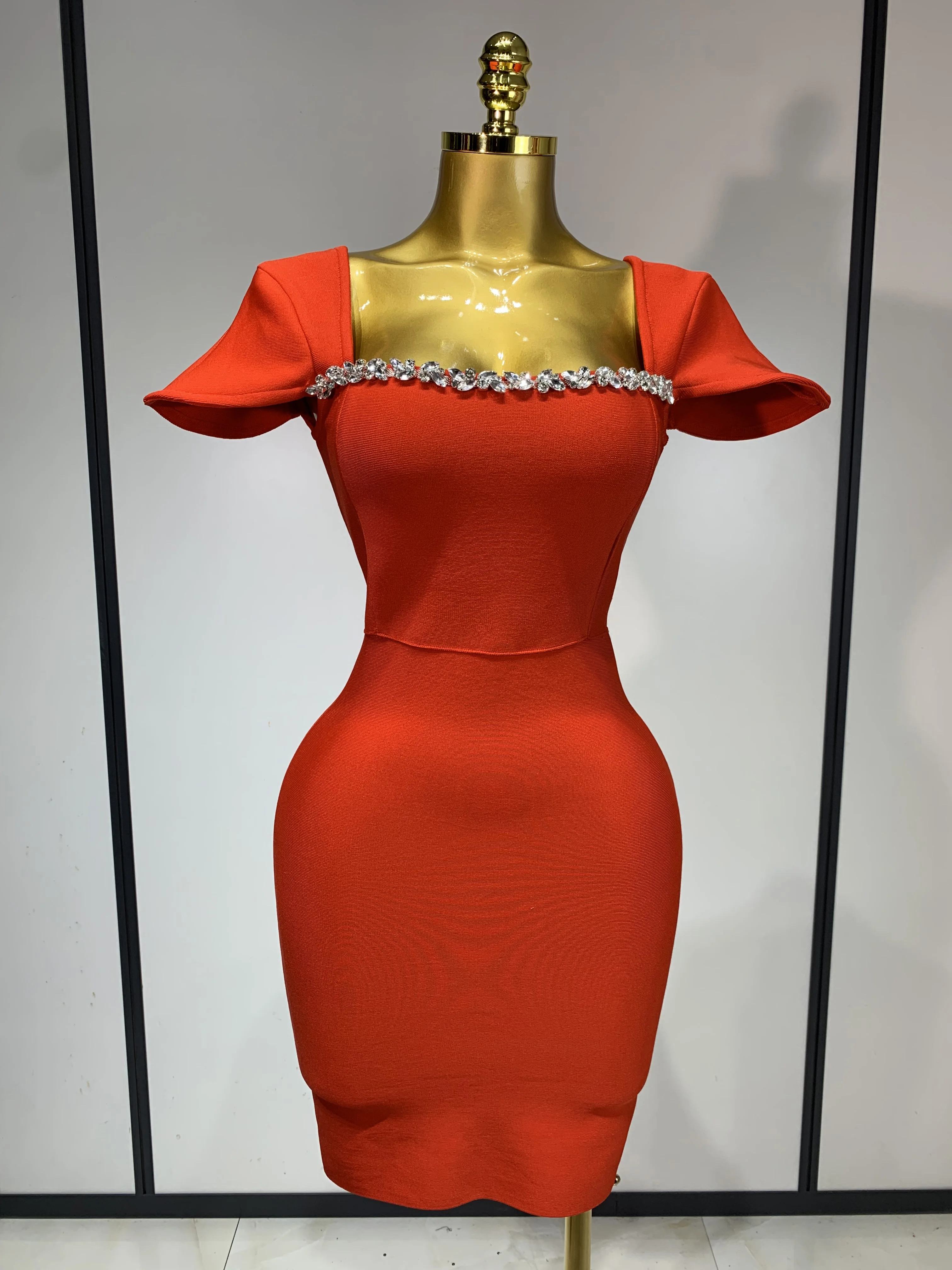 birthday bandage dress Ocstrade Black Off-shoulder A-line Maxi Dress With Crystal Beading
