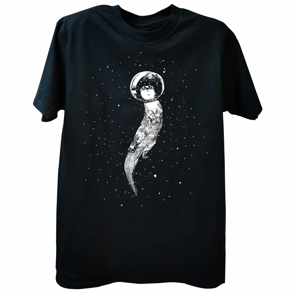Super Cool New Space Drift Pattern Street Style Short-sleeved T-shirt, Cute Animal Birthday Gift.women Clothing Fashion Y2K Top