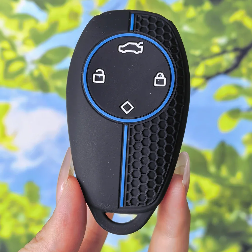 Soft Flexible Racing Stripe Silicone Key Sleeve With Keychain For Leapmotor T03 S01 C11 C01 2023 Remote Key Protector