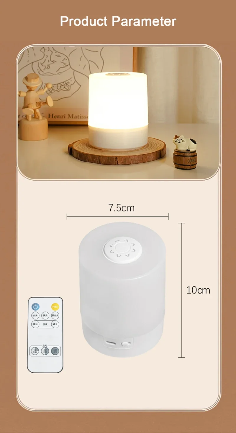 Led Night Lights Bedside Dimmable Charging Desktop Night Lamps Bedroom Bedside Lighting Decoration Touch Reading Led Table Lamps