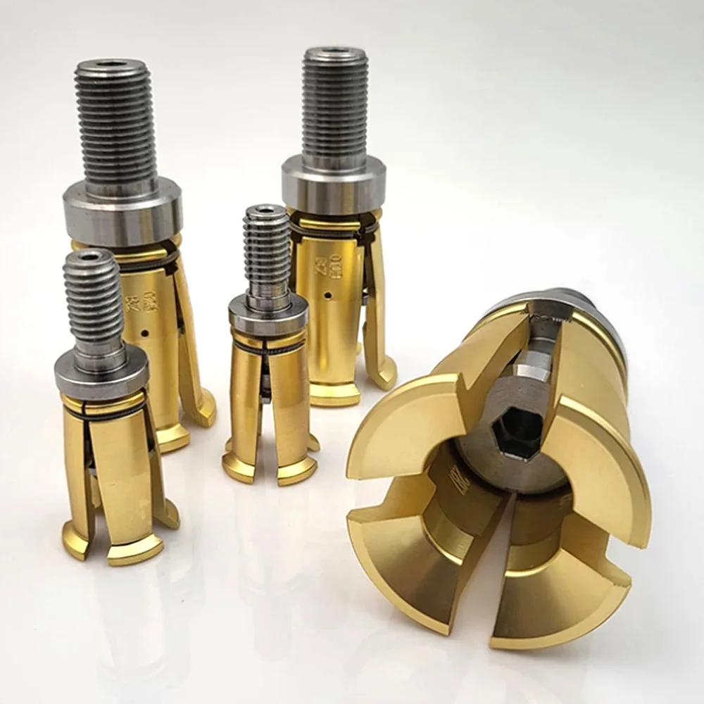 CNC Spannwerkzeughalter Vierklauen-Spannzange Spindelgreifer BT30/40/50-45 ° HSK32/40/50/63 ISO25 Bearbeitungszubehör Drehmaschinen-Spannzange – Detail 12