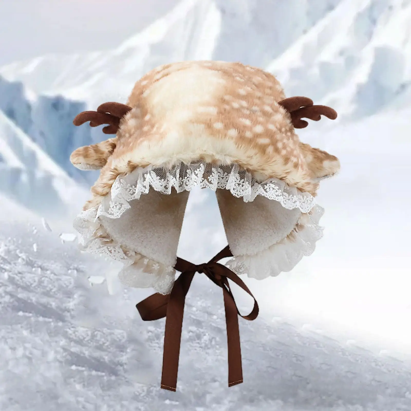 Gorro de Navidad Decoración navideña Gorros lindos de invierno para acampar Snowboard Mujeres