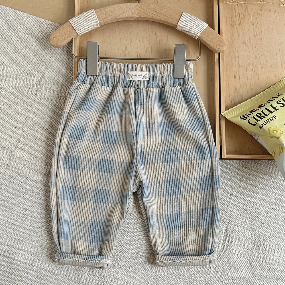 MILANCEL Babyhosen 6M-3T Baby Jungenhosen Niedliche Schleifen-Punkte Kleinkind Freizeithosen Herbst Cordhosen für Babymädchen – Detail 17