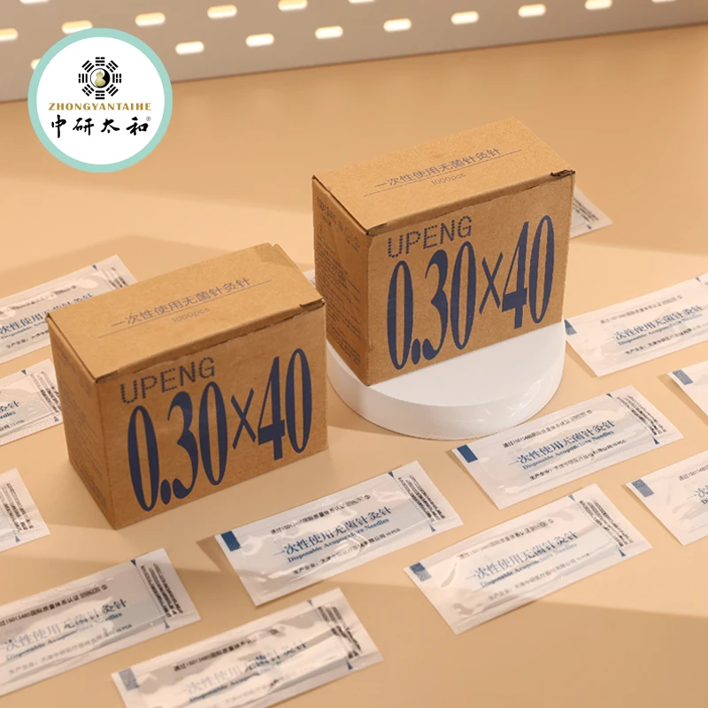 1000 Pcs Acupuncture Needle with Tube ZHONGYAN TAIHE 0.30*40mm Acupuncture Disposable Sterile Beauty 1 BOX 1000 Needles Massage - Image 2