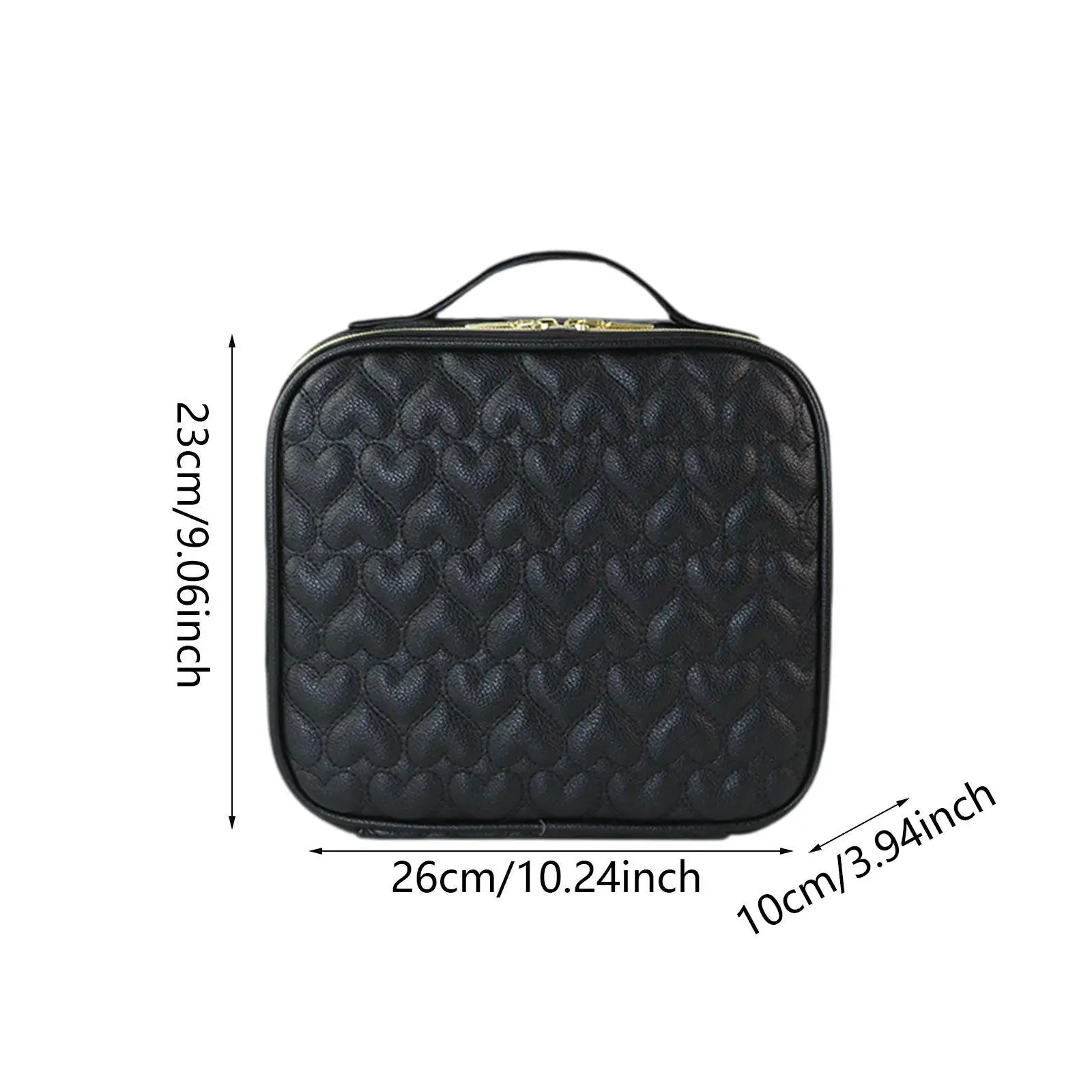 Sac de rangement de maquillage avec poignée pour grands articles pour femmes et hommes