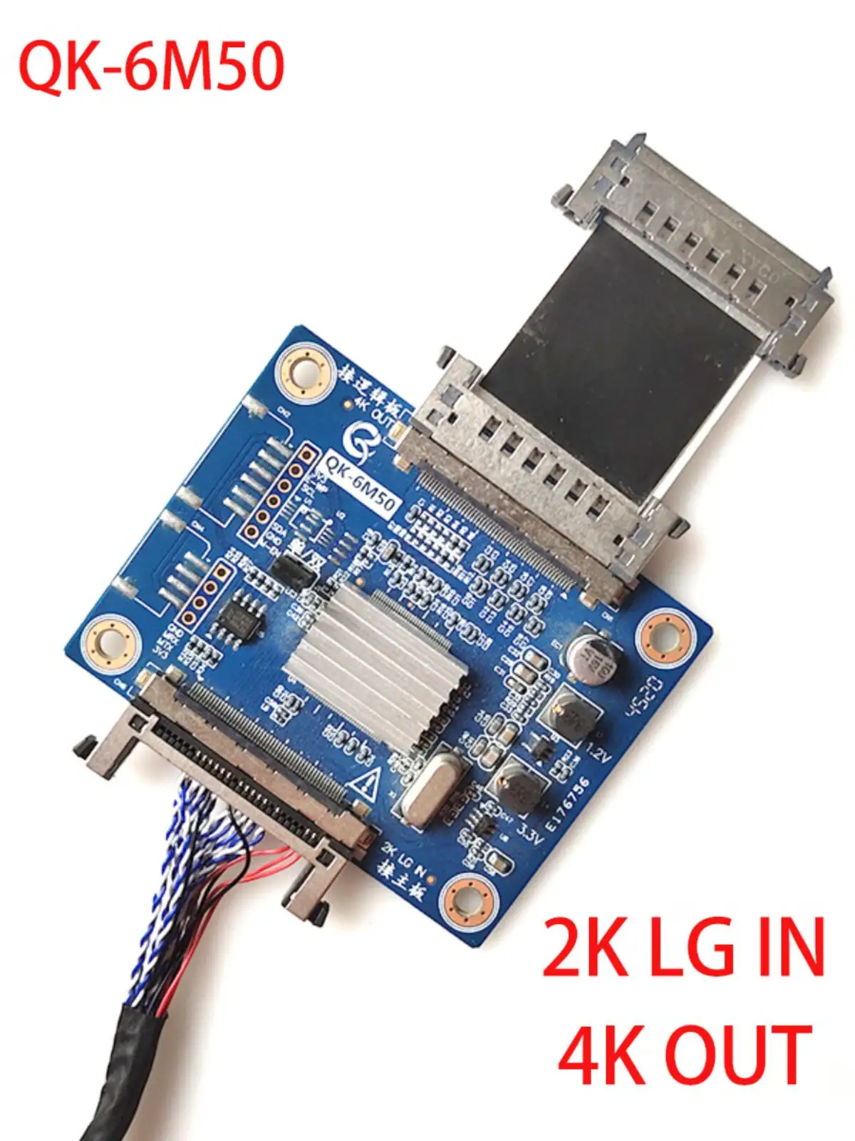 For 32-50 inch QK-6M50 2K to 4K 4K to 2K adapter board V by One to LVDS multiplier board