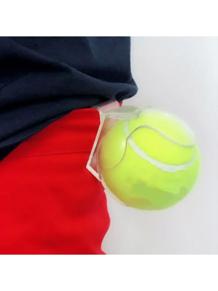 1 قطعة الخصر البلاستيك لوازم رياضية ثابتة معدات التدريب الشفافة ممارسة الملحقات حامل الكرة مقاطع التنس