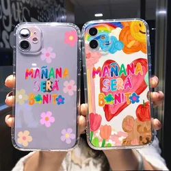 Karol G Manana Sera Bonito Phone Case Transparent for IPhone 15 14 12 11 13 PRO MAX Plus XR X Mini 7 8 XSM Shockproof Soft Shell