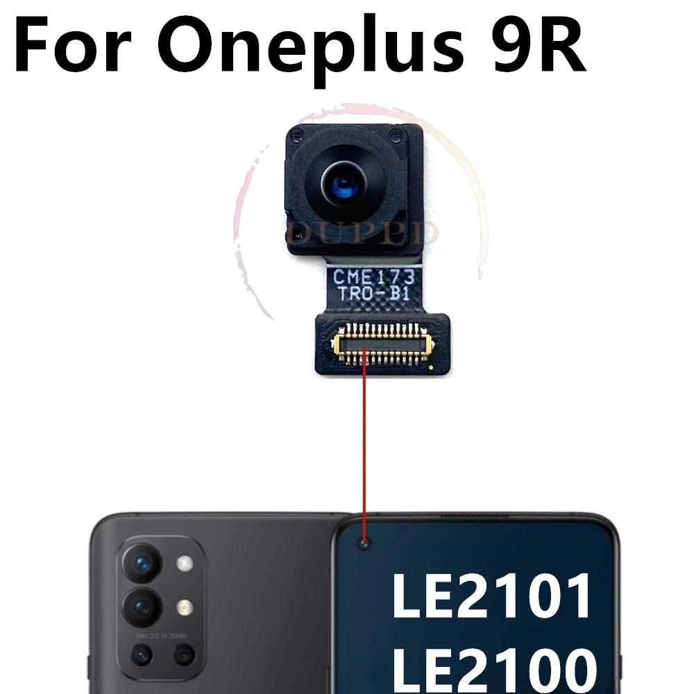 Rear Camera Module For Oneplus 9R 9RT 5G Original Backside Front Selfie View Facing Back Camera Flex Cable Spare Parts