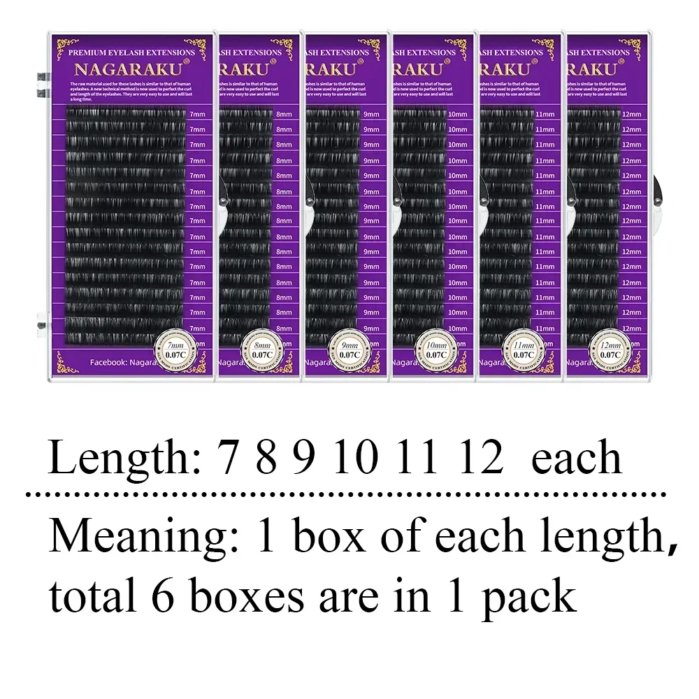 16 Rows 6 Boxes C D Curl Fluffy Curved Soft Eyelash Extensions Individual Eyelashes Artificial Fake Eyelashes