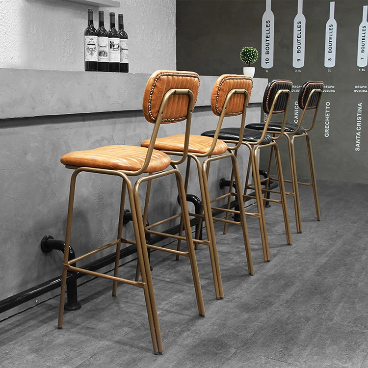 

Modern Stool Chair Comfortable bar Chair Body Design Pu Dining Chair bar Stools Luxury for Restaurant