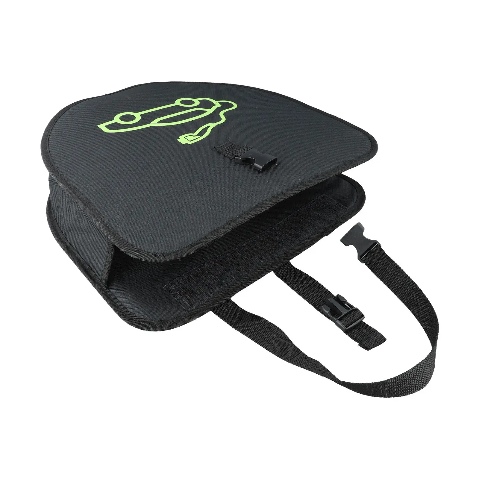 Storage Bag Suspension Strap Storage Black EV Charging Cable Organizer Back Seat Attachment Spacious Interior Travel Accessory