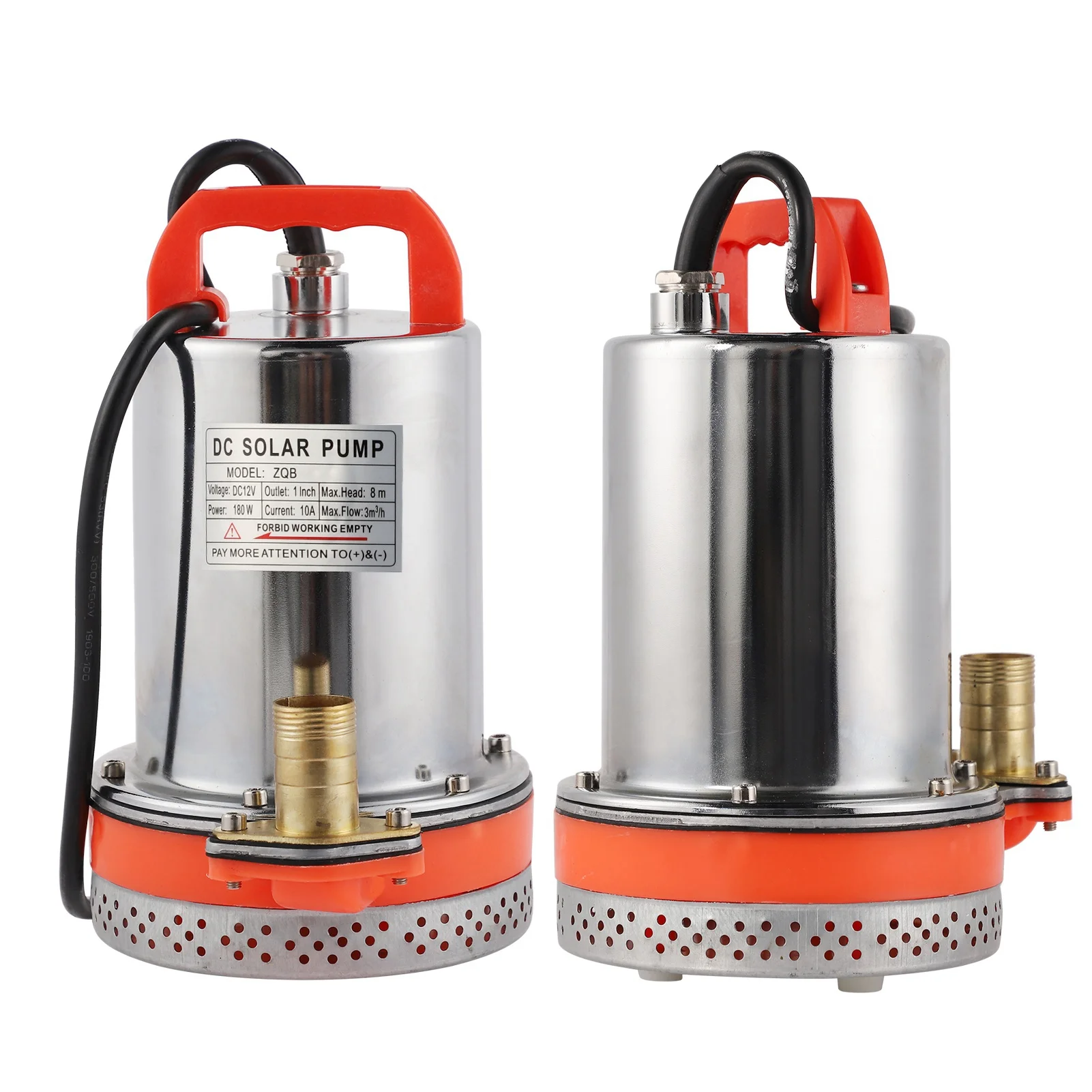 수중 펌프 소형 배터리 태양광 수영장 청소 8미터 리프트 2.1미터 케이블 태양광