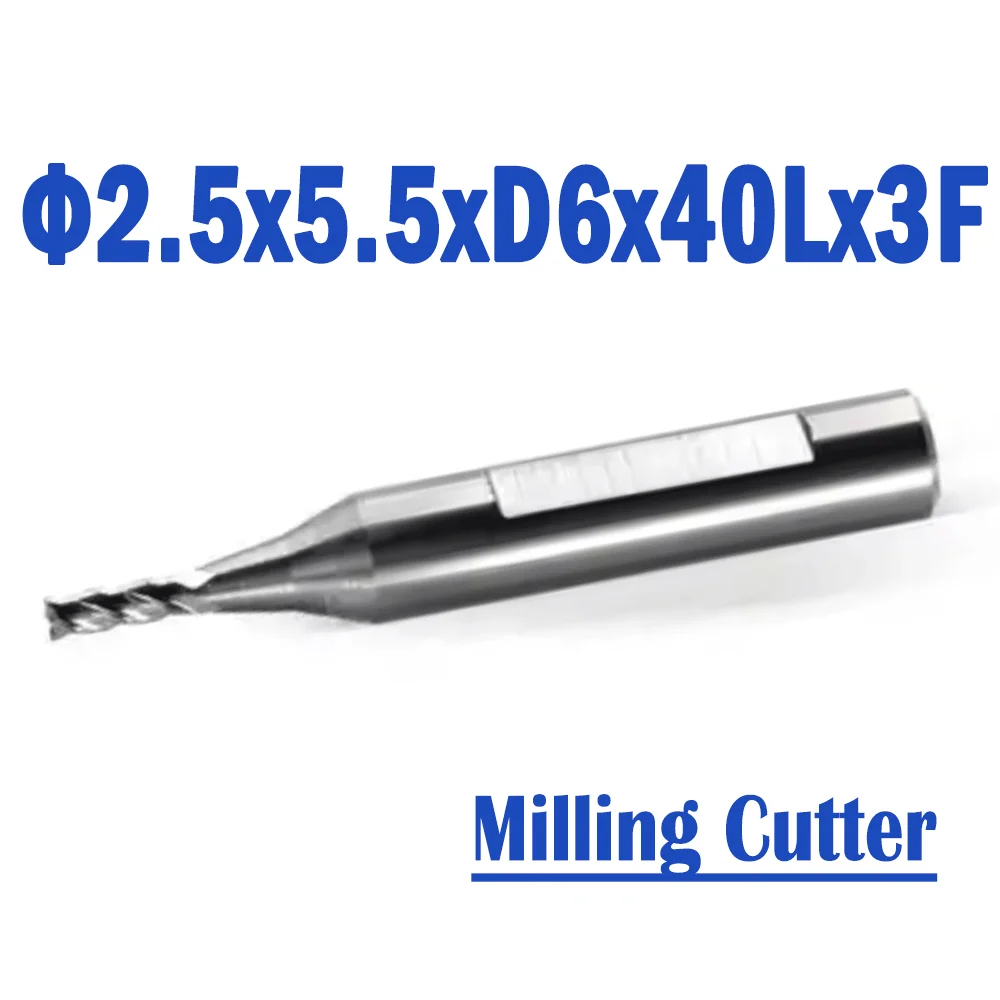 2 Pcs/lot Φ2.0x6.3xD6x40Lx4F Raize 60 Series Pro CNC Carbide Milling Cutter Accessories For Universal CNC Key Machine CONDOR