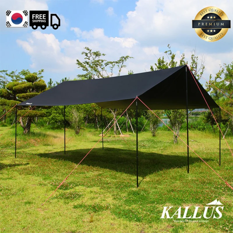 [International Delivery] Black Coating Tarp 550*440] Calus Tarp All Black Durable Oxford Wart (Approus Shipped Available)