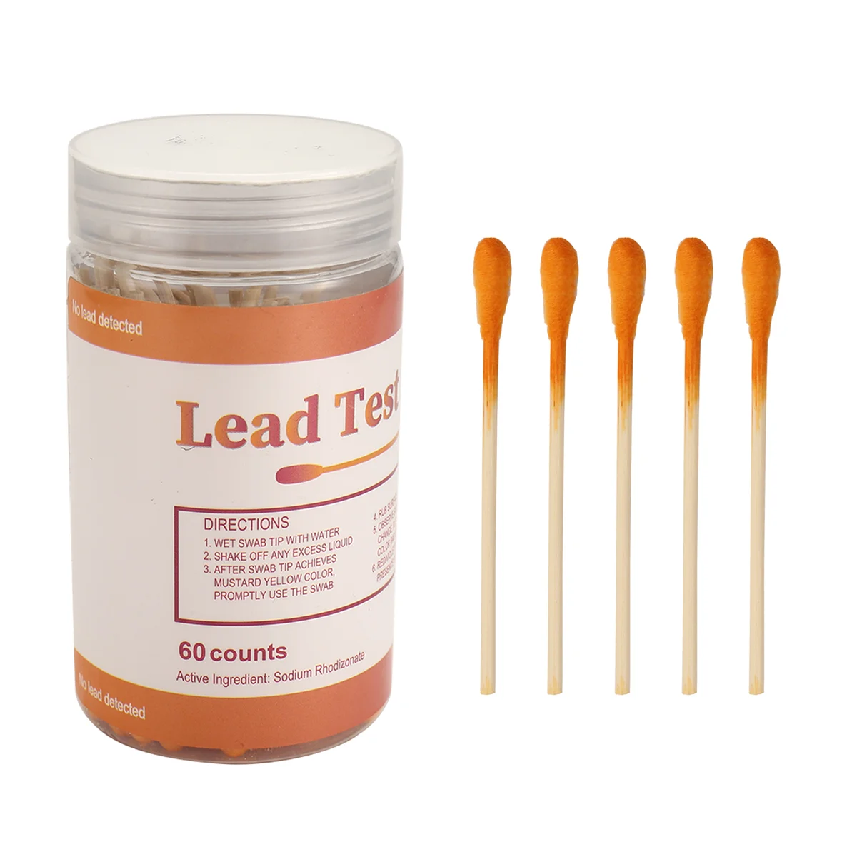 AB51 Lead Paint Test Swabs Kit: 60-teiliges Lead Test Kit Swabs, Home Lead Test Kit, Lead Check Swabs, Lead Testing