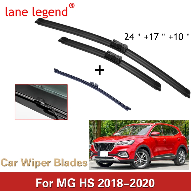 Car Front Rear Wiper Blades for MG HS MGHS 2018-2020 Cleaning Screen Windshield Windscreen Wipers Car Accessories Washer Brushes