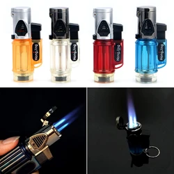 Windproof Trip Torch Jet Flame Refillable gas Cigarette Cigar