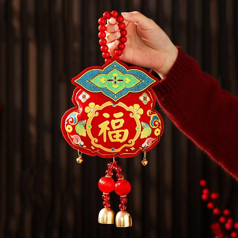 Decoración de Año Nuevo Chino 2026, Colgante de Caballo para Puerta, Decoración Tet, Adorno Colgante, Suministros para el Festival de Primavera