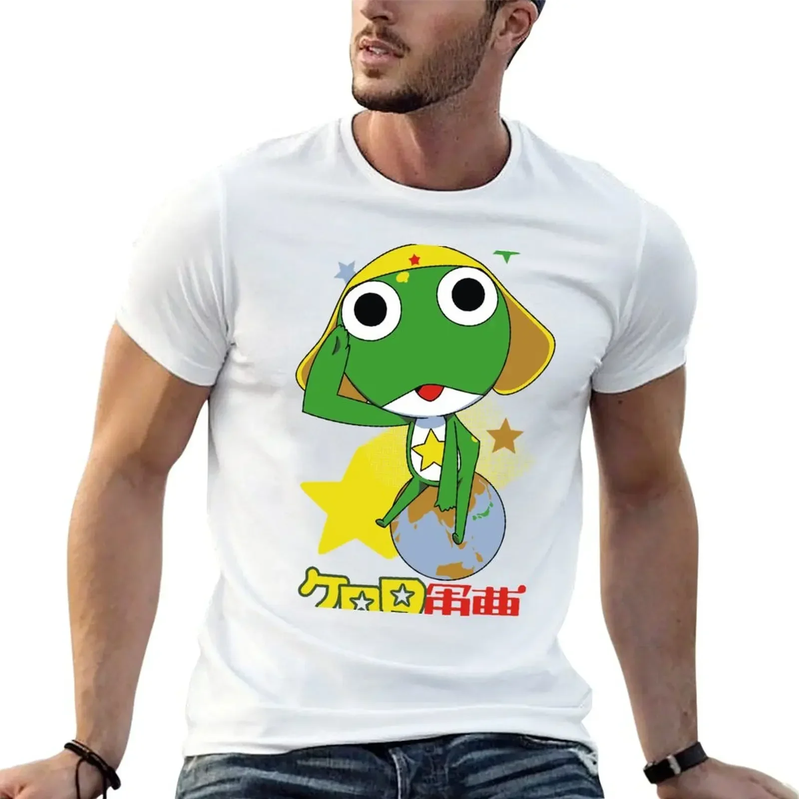 Sgt. Keroro T-Shirt summer top anime man clothes men graphic t shirts