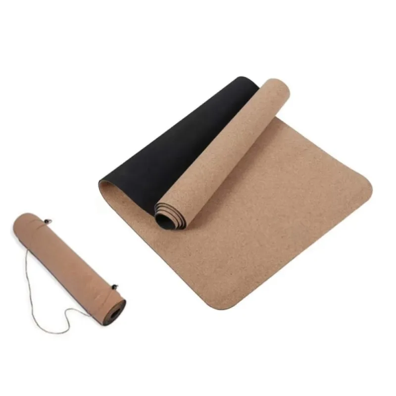 

YTYIN Wholesale 3mm Eco-friendly Natural Rubber Yoga Mat Non-Slip Cork With Custom Logo Factory Direct Pilates Exercise Mat