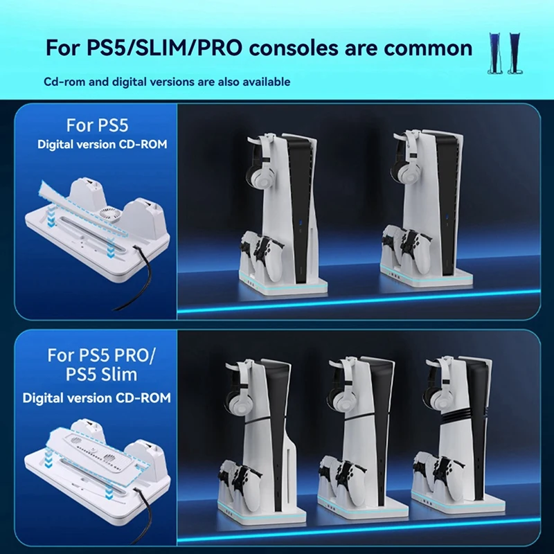 Thermal Charging Dock for /Slim/PRO Console Universal Multi-Function Charging Dock for RGB Lighting Stand-A10G