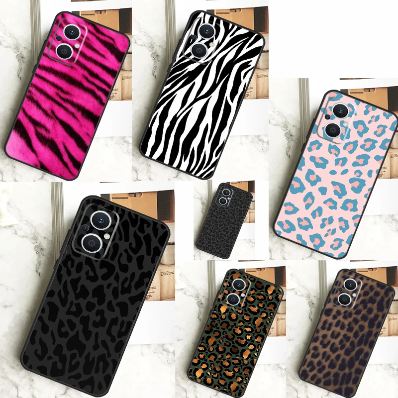 Tiger Zebra Leopard Print Case For OPPO Reno 10 Pro 11 F 4 5 6 7 8 Lite 4Z 5Z 8T OPPO Find X5 X2 X3 Lite X6 Pro Cover