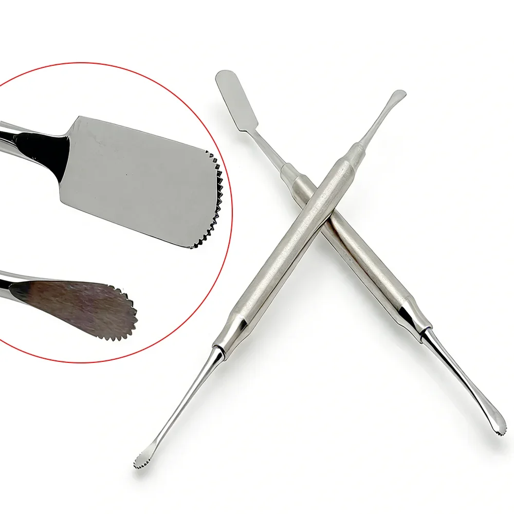 Double Ends Dental Implant Periosteal Elevator Tool with Saw Tooth for Reflecting dentist tool Retracting Splitter Separator