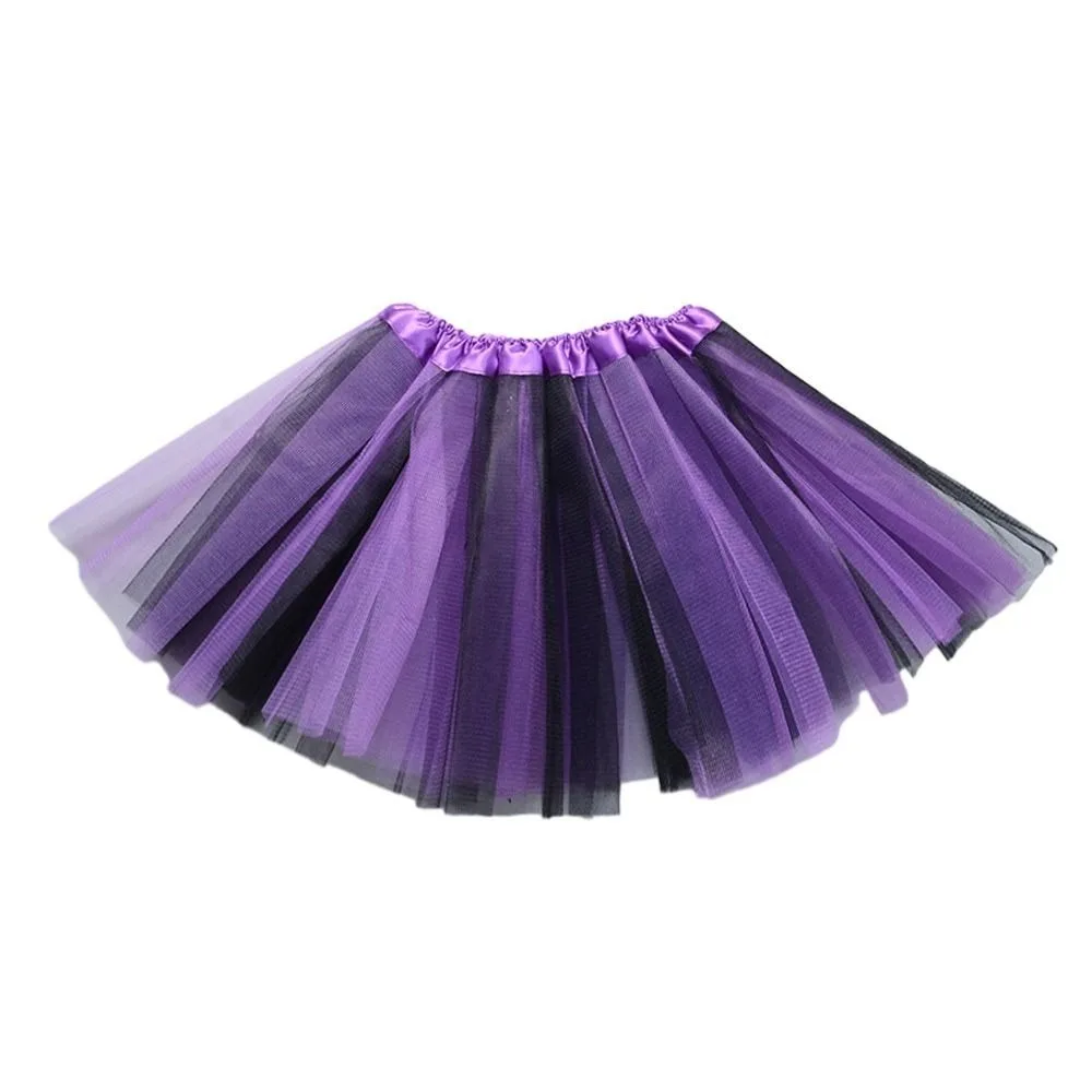 

Summer Rainbow Tutu Skirt Tulle Netting Princess Skirt Colorful Ballet Skirts Children