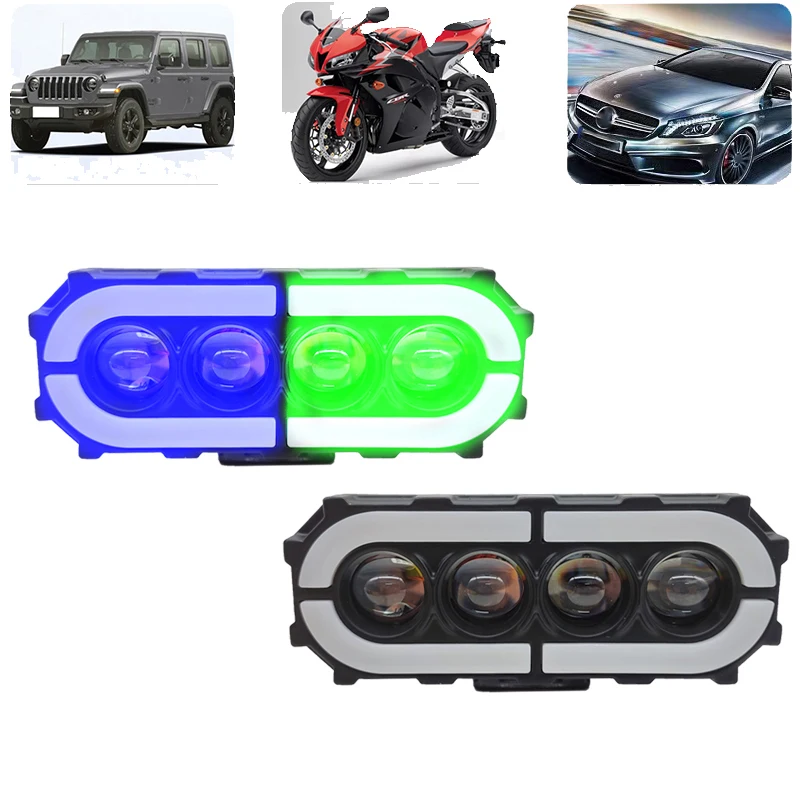 

Motorcycle LED Spotlight Hi/Low Beam Fog Lamps for Trucks SUV UTV 12V 24V Mini Projector Lens Headlight Driving Auxiliary Light