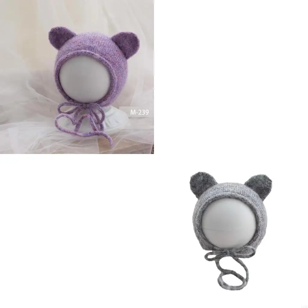 

Детские милые уши вязание шляпы ручной работы в крючке для вязания крючком
